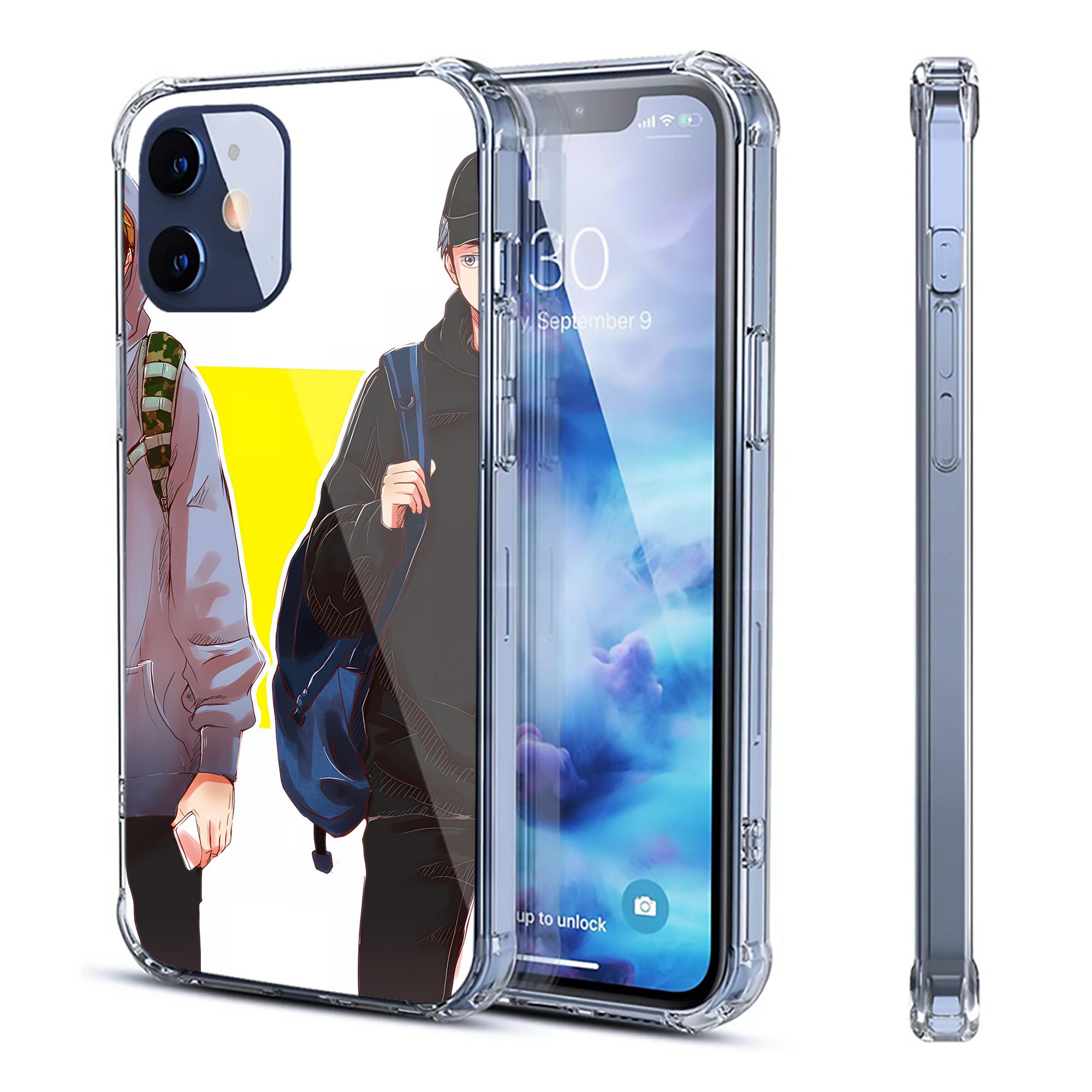 （画像用） SPY×FAMILY间谍家家酒 【iPhone 12シリーズ対応】透明スマホケース（クリアソフトケース）
